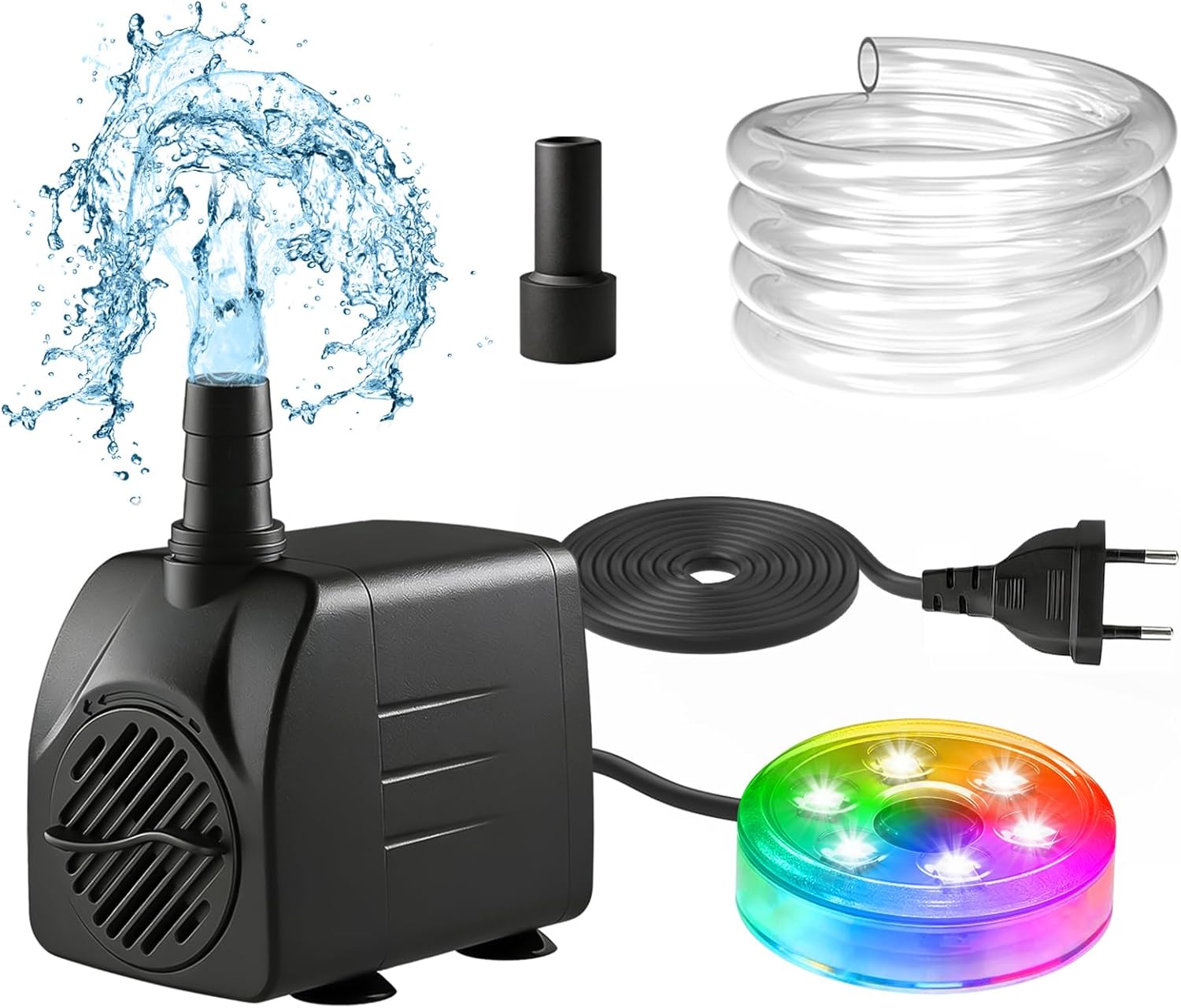 Pond Light Submersible - مضخة مياه غاطسة 210GPH مع إضاءة