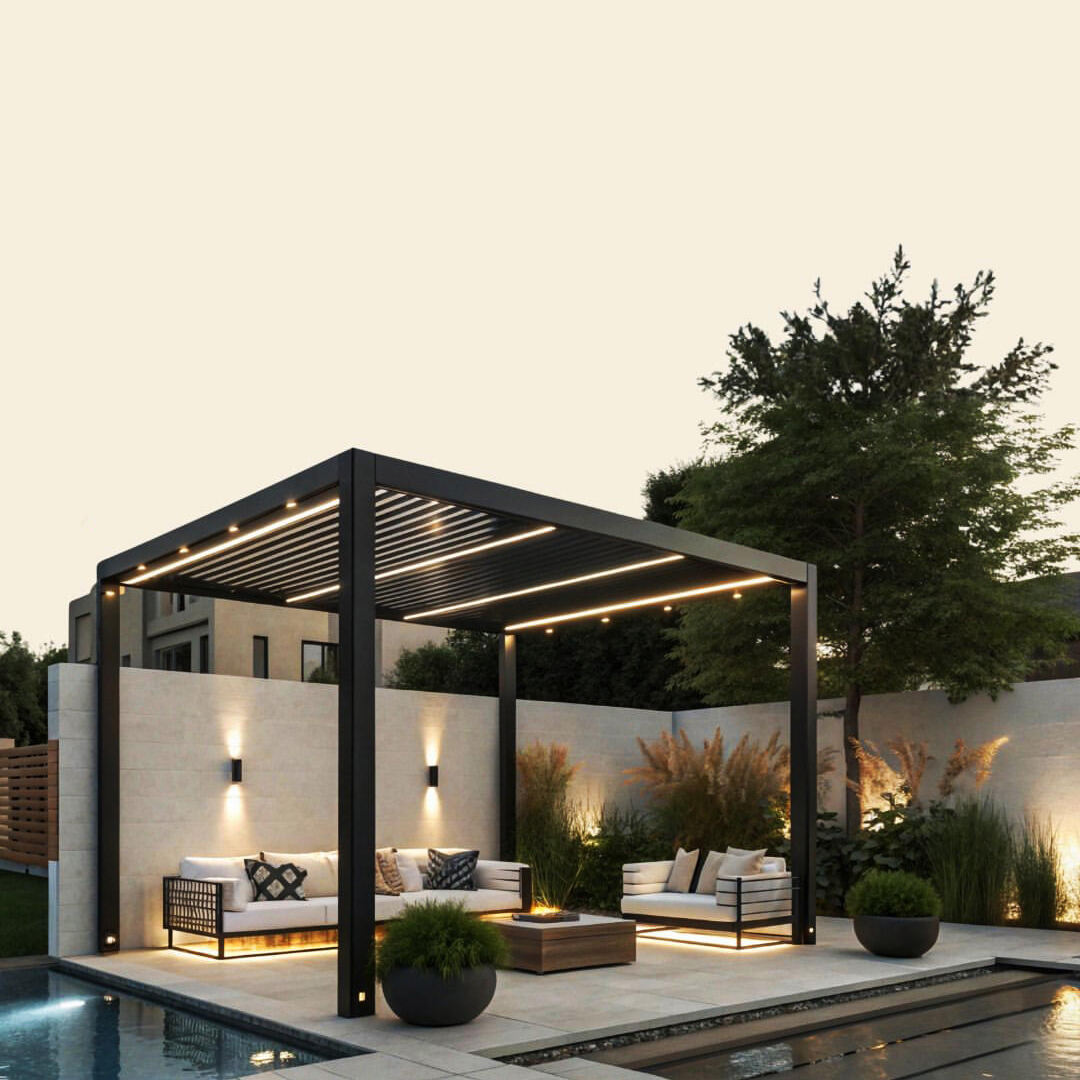 Outdoor Lighting For Gazebo - مظلة خارجية أنيقة مصنوعة من سبائك