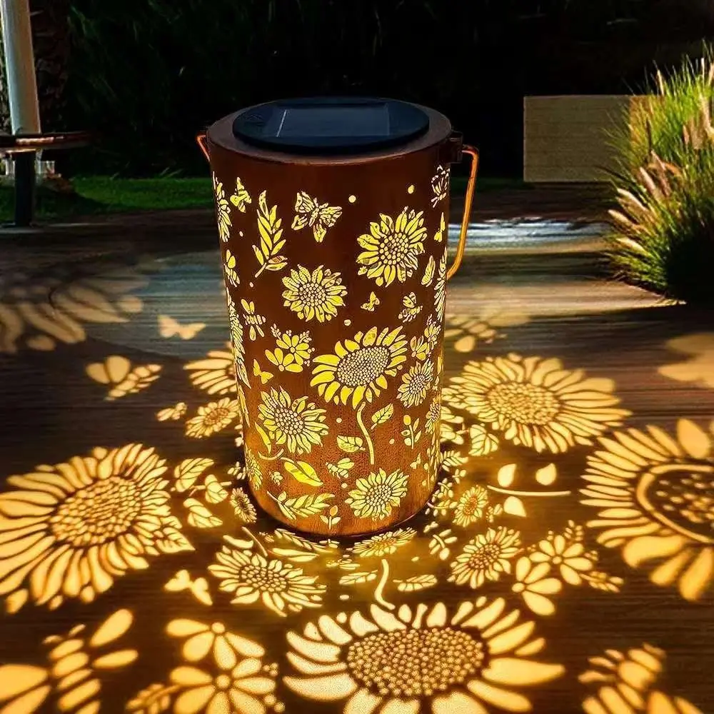 Outdoor Lighting Patio - إضاءة زهرة عباد الشمس وتأثير الضوء