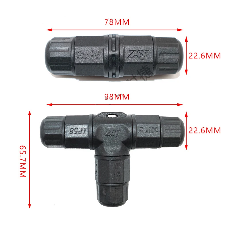 Outdoor Lighting Joint Box - موصل كابل L20 ثنائي الأطراف لتشغيل