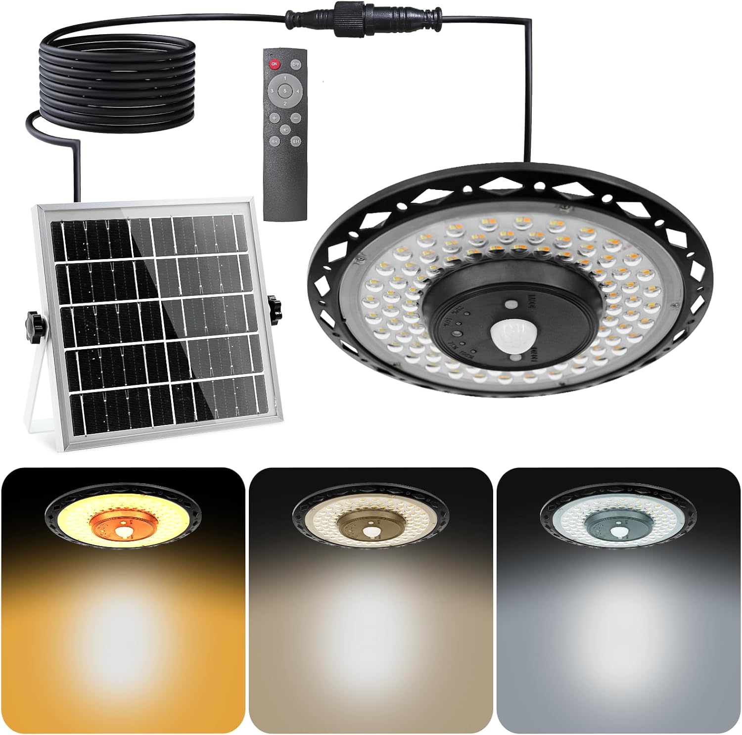 Outdoor Lighting For Gazebo - ضوء الشارع UFO بالطاقة الشمسية في