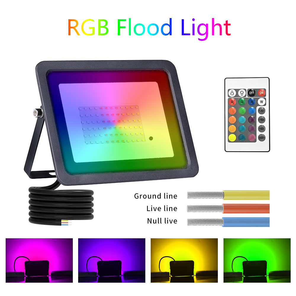 Outdoor Lighting Zigbee - Led RGB كشاف ضوء 20 واط