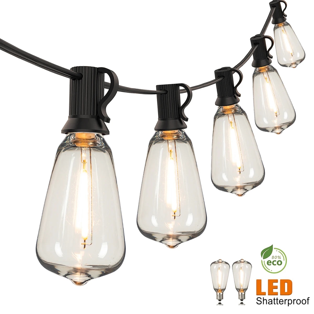 Outdoor Lighting For Gazebo - سلسلة أضواء ST38 بقابس أمريكي 110