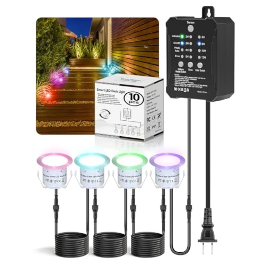 مجموعة إضاءة RGB للشرفات مع مح - مراجعة Outdoor Lighting Kits Low Voltage وسعره