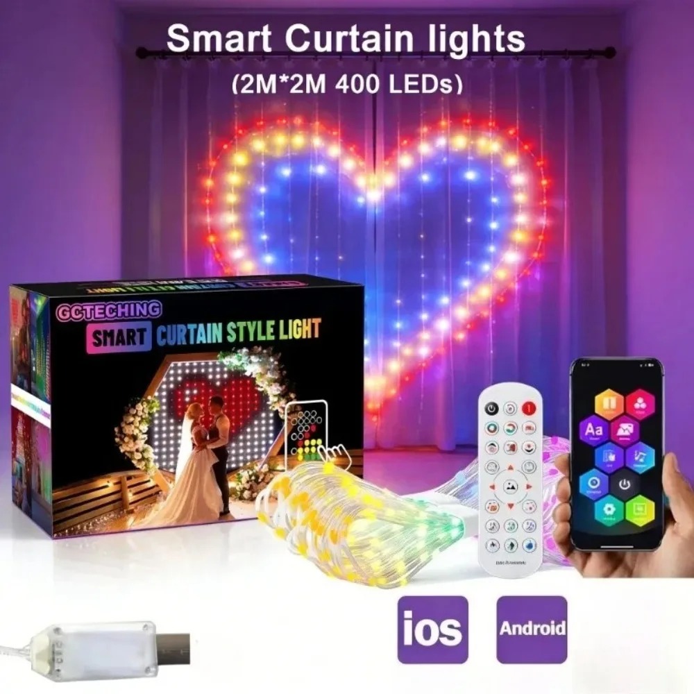 أضواء ستارة LED خارجية بتقنية  - مراجعة Outdoor Lighting Wall وسعره