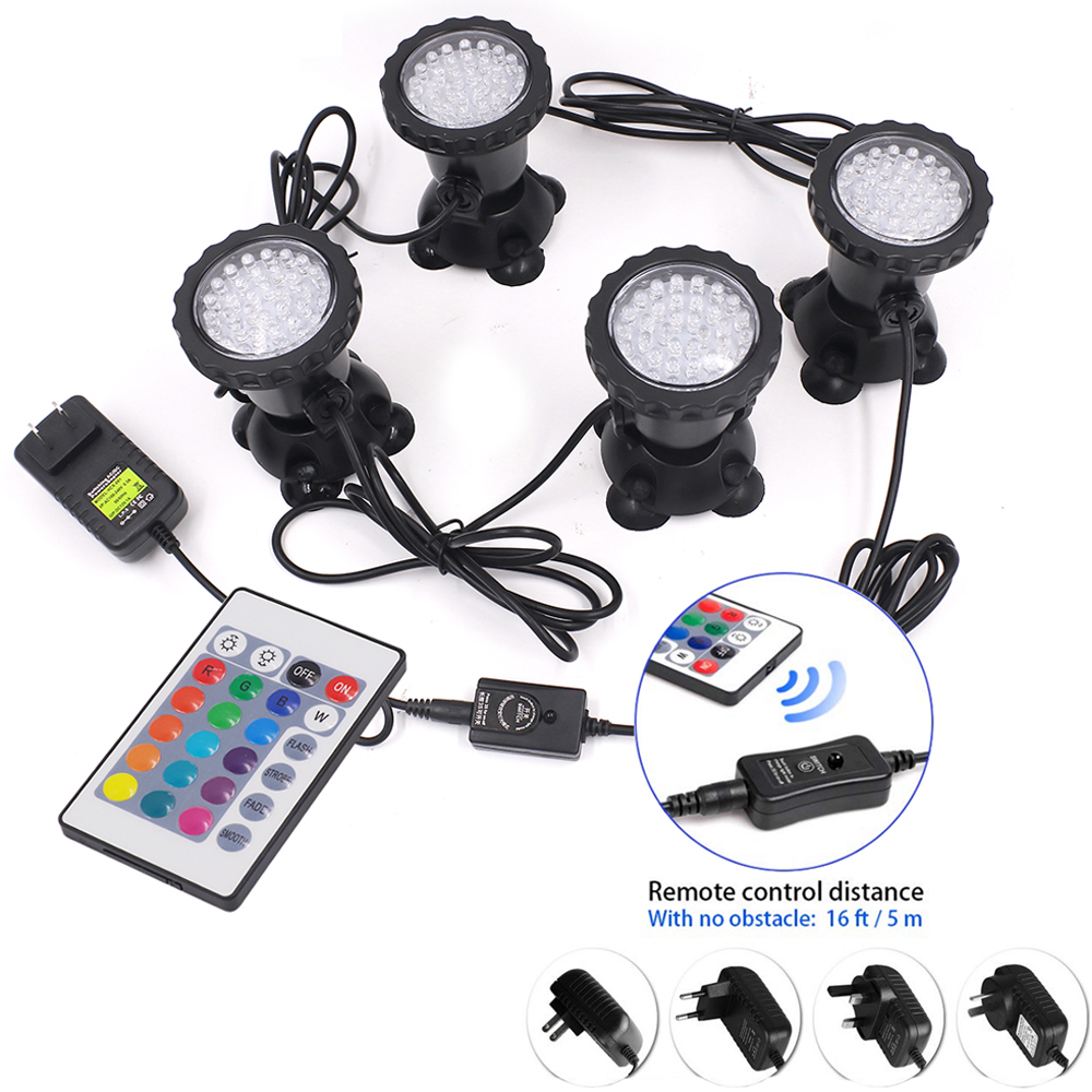 RGB LED مصباح تحت الماء IP68 م - مراجعة Pond Light Submersible وسعره