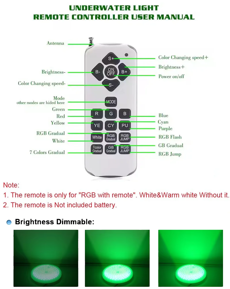 LED أضواء تحت الماء RGB 12 فول - مراجعة Pond Light Submersible وسعره