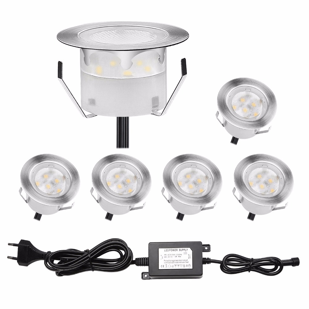 مجموعة من 6 أضواء LED للأرضيات - مراجعة Outdoor Lighting Kits Low Voltage وسعره