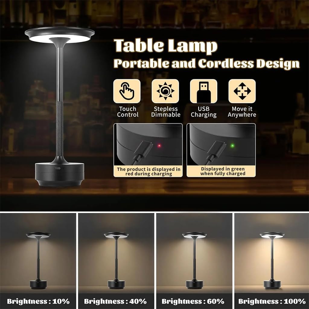 مصباح طاولة لاسلكي قابل لإعادة - مراجعة Outdoor Lighting Restaurant وسعره