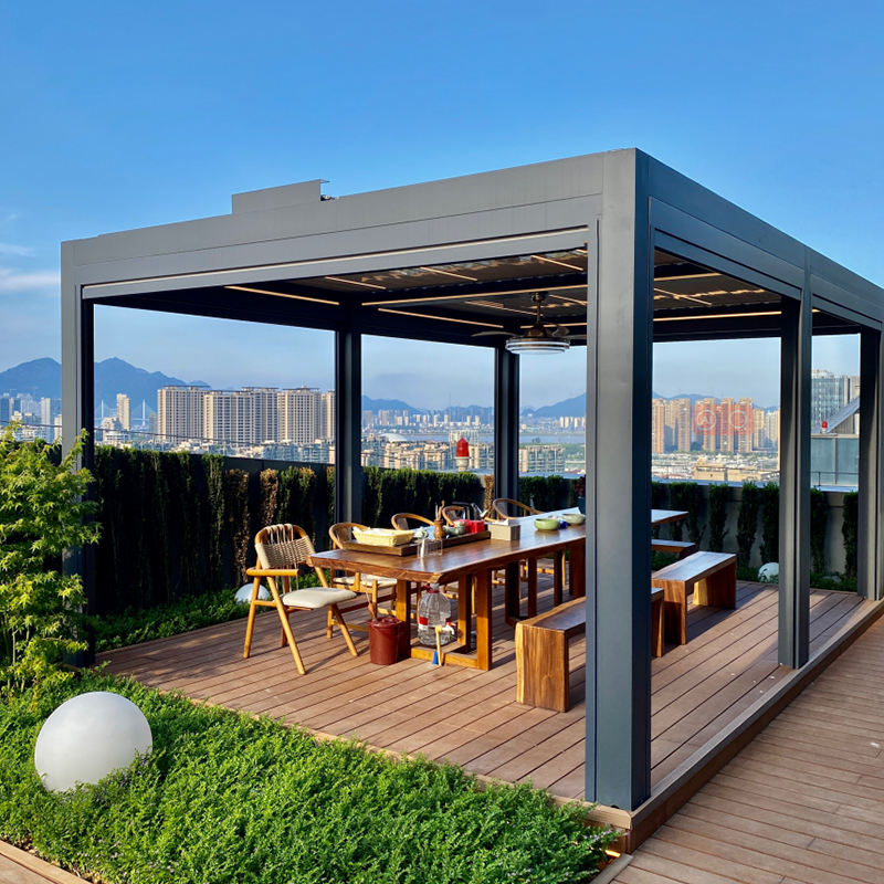 شرفة حديقة فاخرة من سبائك الأل - مراجعة Outdoor Lighting For Gazebo وسعره