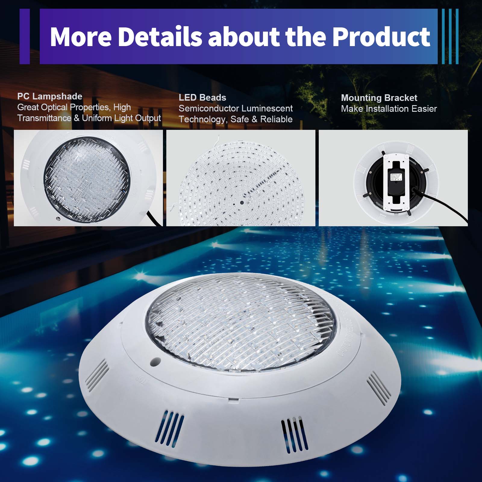 45 واط و 36 واط RGB LED إضاءة  - مراجعة Pond Light Submersible وسعره