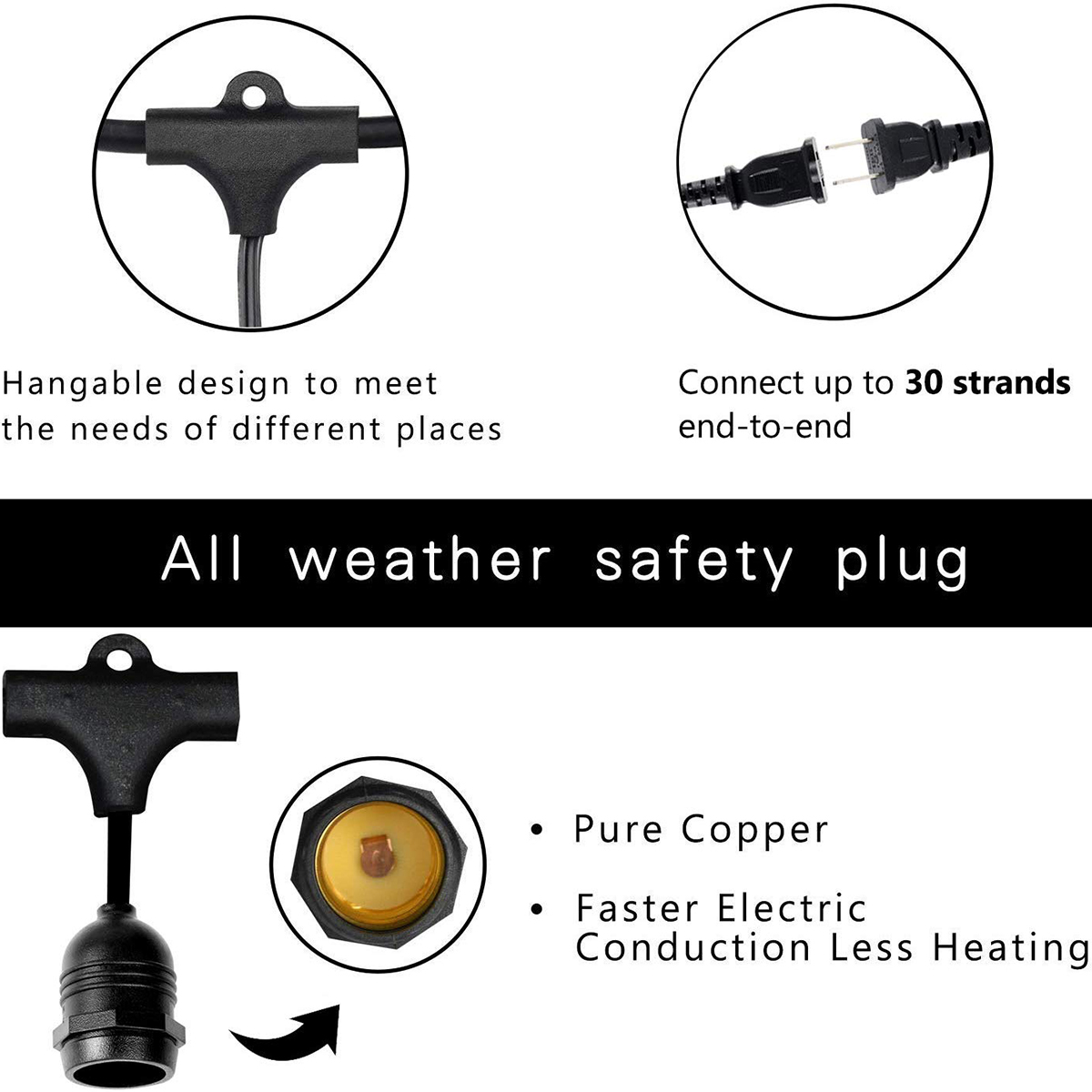 سلسلة أضواء LED للديكور الخارج - مراجعة Outdoor Lighting For Gazebo وسعره