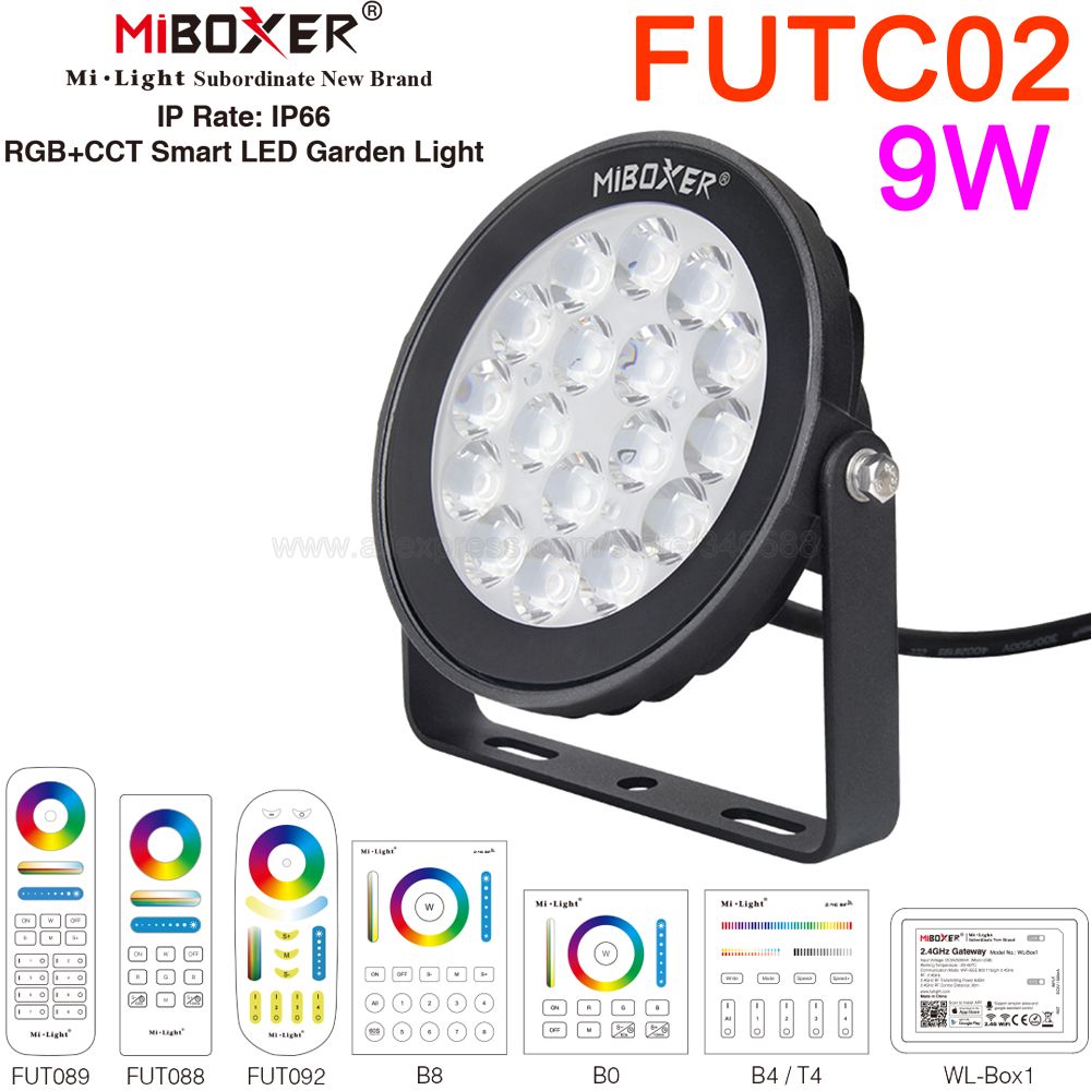 MiBoxer 9 واط RGB + CCT LED مص - مراجعة Outdoor Lighting Zigbee وسعره