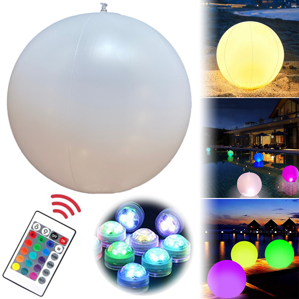 1-4 قطع أضواء عائمة للمسبح بـ1 - مراجعة Pond Light Submersible وسعره