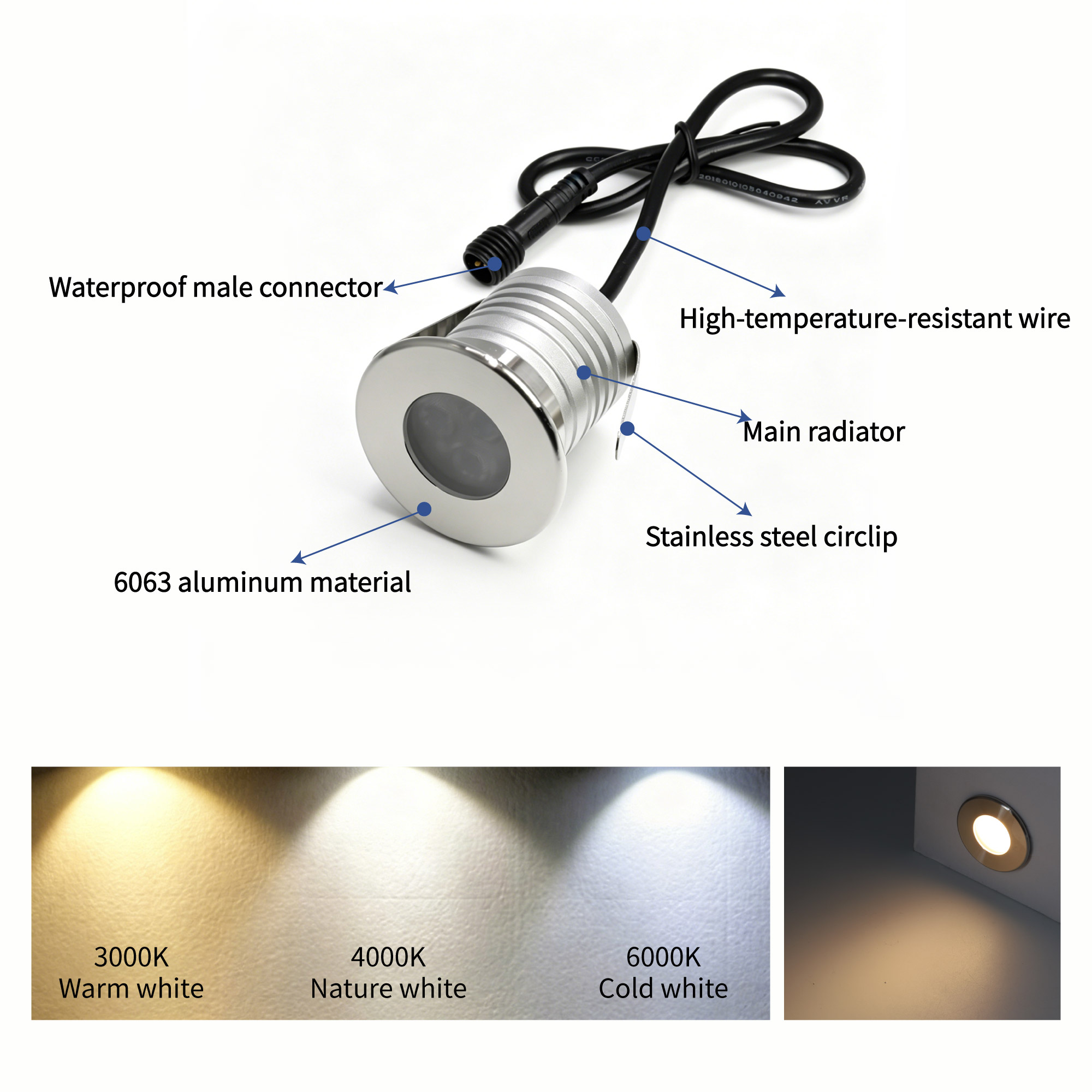 3W LED تجمع الضوء تحت الماء مص - مراجعة Pond Light Submersible وسعره