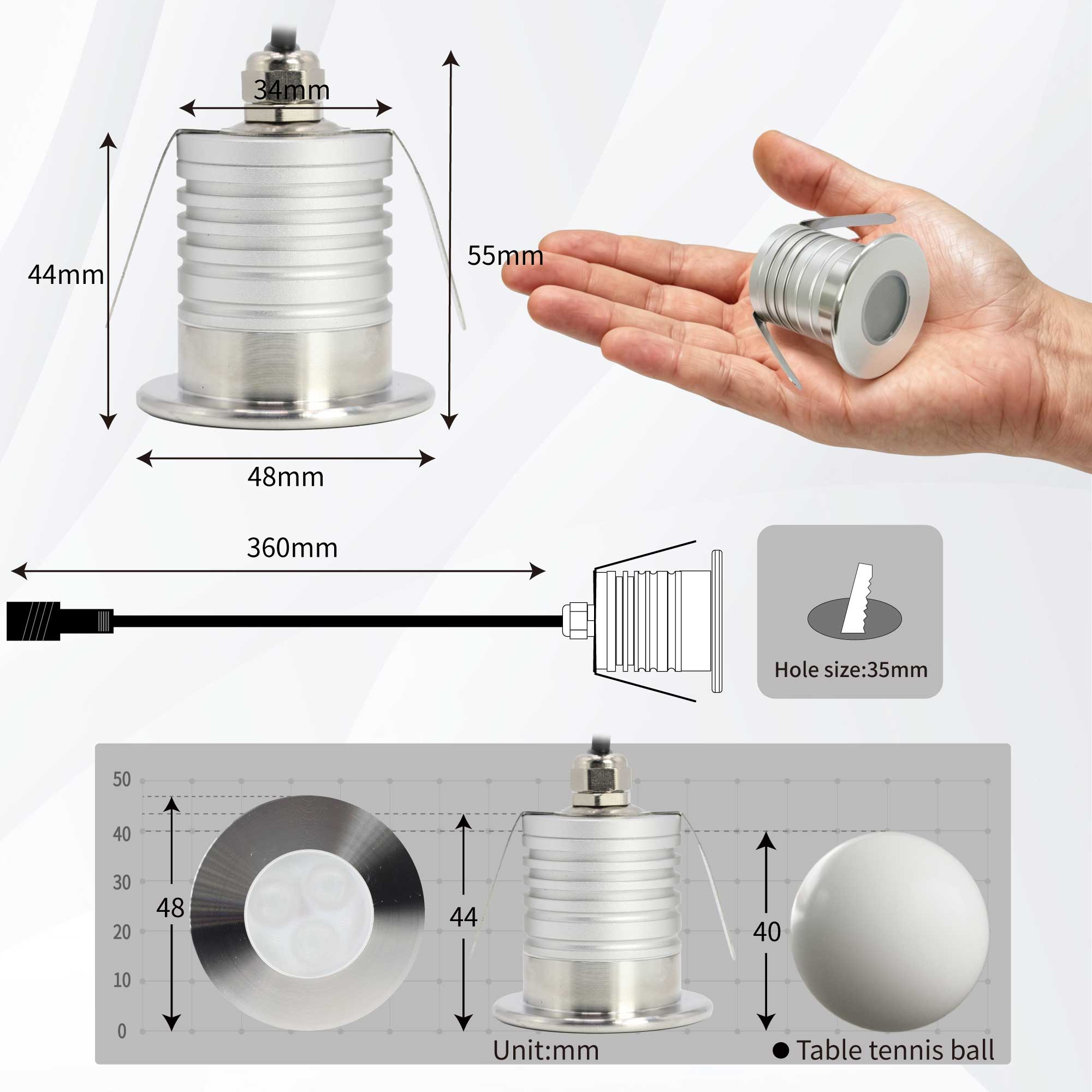 3W LED تجمع الضوء تحت الماء مص - مراجعة Pond Light Submersible وسعره