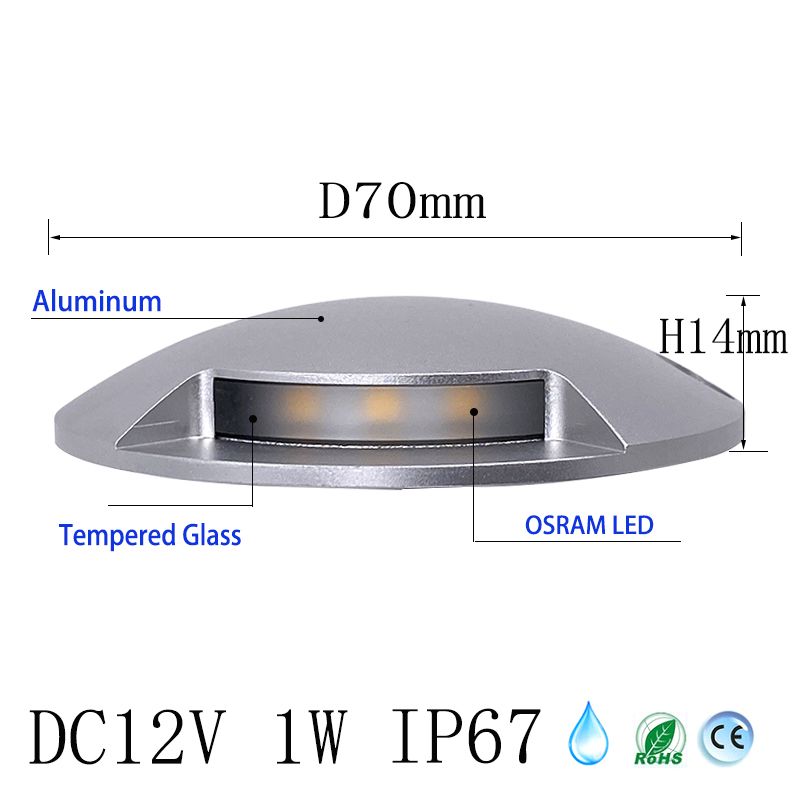 رقيقة جدا Led ضوء مدفون 1 واط  - مراجعة Outdoor Lighting For Gazebo وسعره