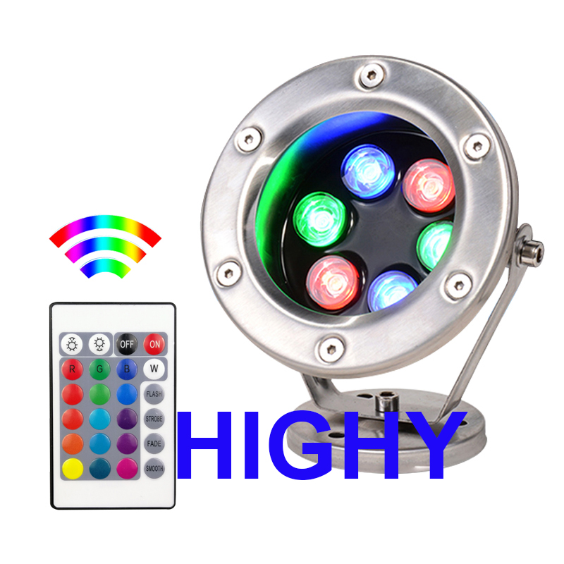 مصباح Led RGB تحت الماء 3 وات  - مراجعة Pond Light Submersible وسعره