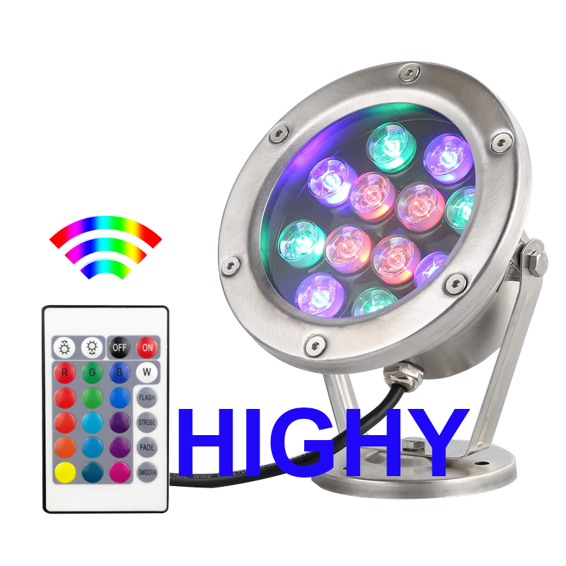 مصباح Led RGB تحت الماء 3 وات  - مراجعة Pond Light Submersible وسعره
