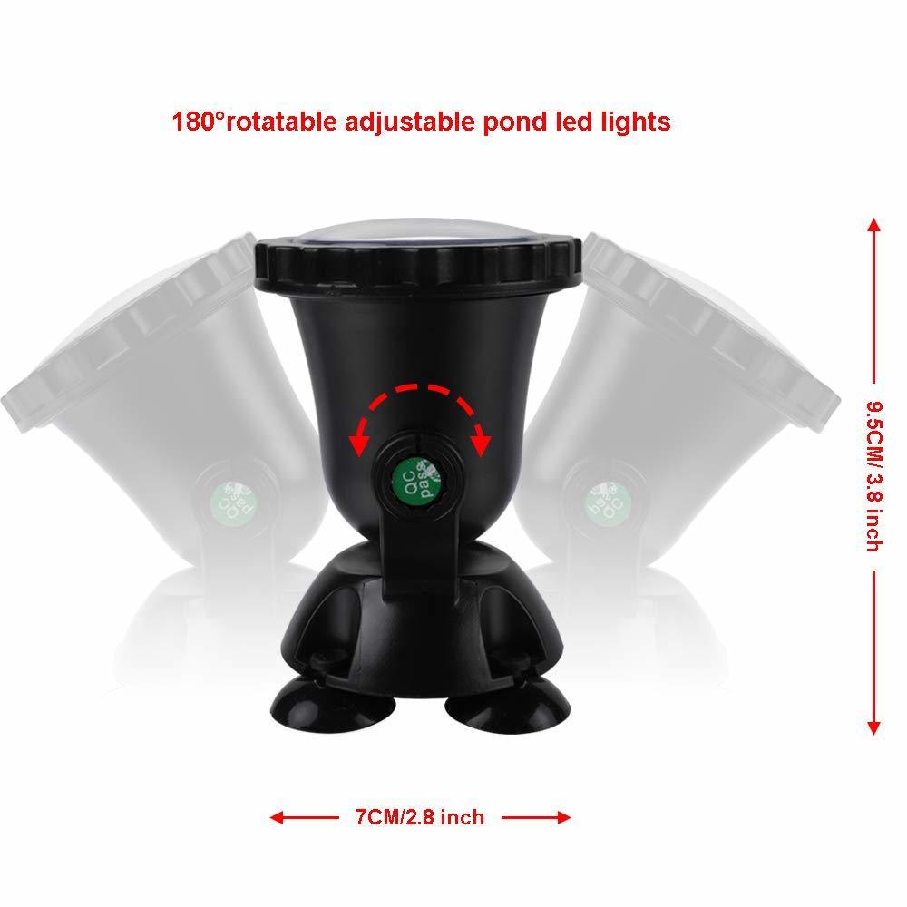12 فولت غاطسة بركة ضوء متعدد ا - مراجعة Pond Light Submersible وسعره