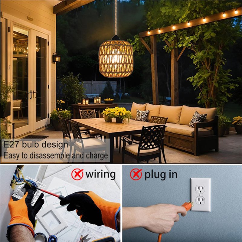 ثريا خارجية تعمل بالبطارية من  - مراجعة Outdoor Lighting For Gazebo وسعره