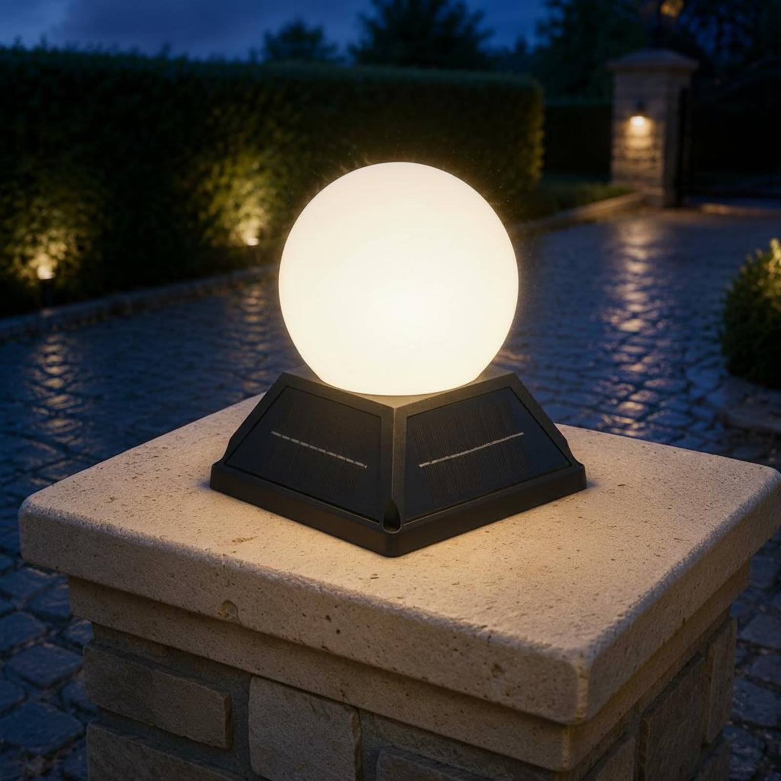 مصباح شمسي لغطاء العمود مع وحد - مراجعة Outdoor Lighting Globes وسعره