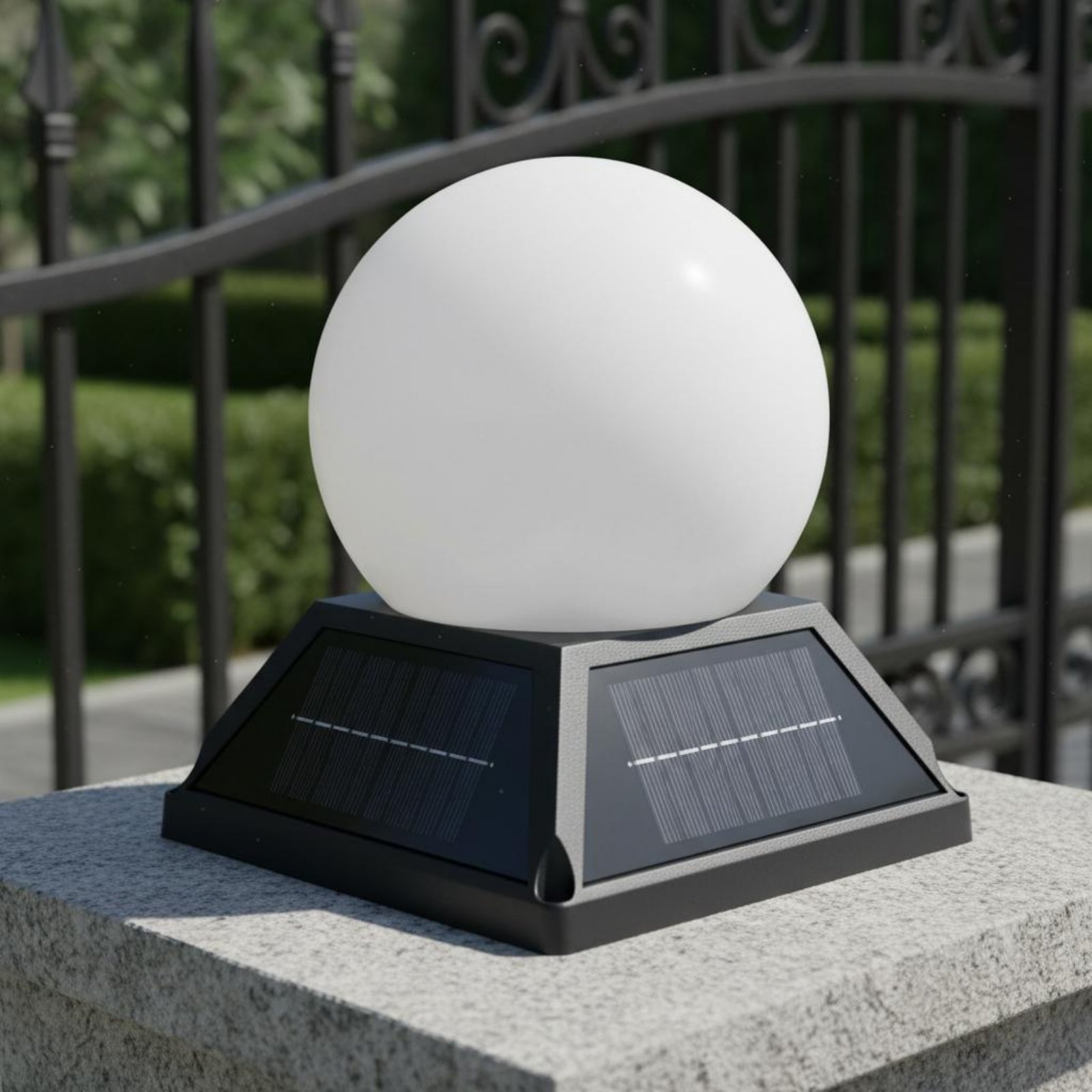 مصباح شمسي لغطاء العمود مع وحد - مراجعة Outdoor Lighting Globes وسعره