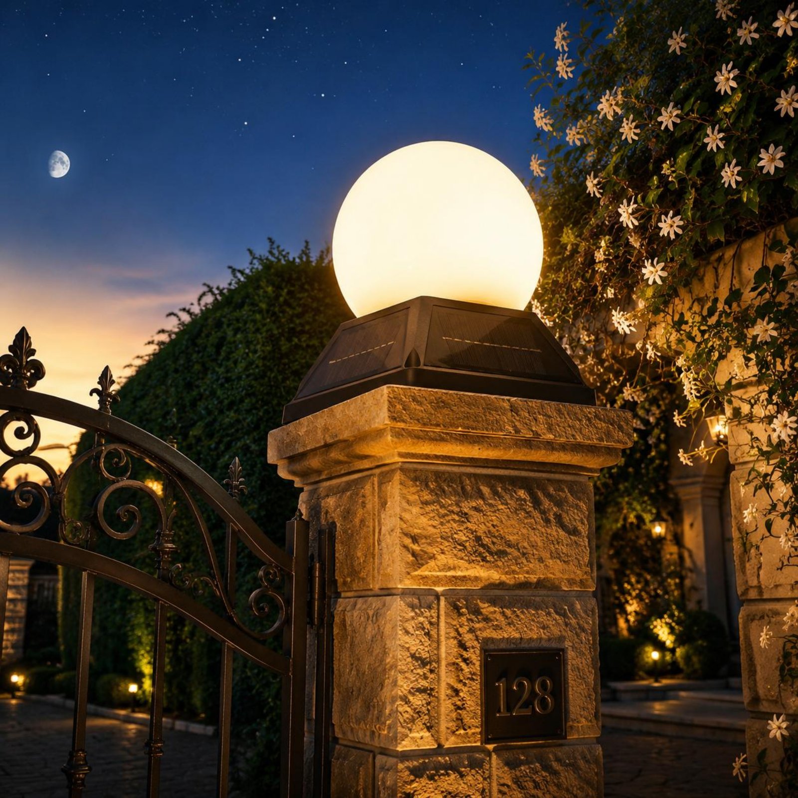 مصباح شمسي لغطاء العمود مع وحد - مراجعة Outdoor Lighting Globes وسعره