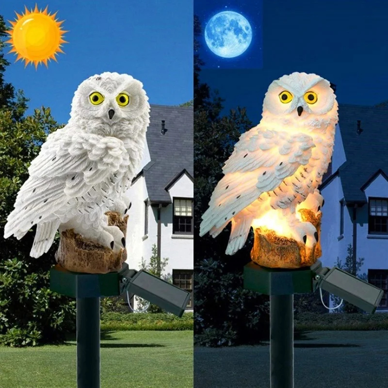 تمثال بومة يعمل بالطاقة الشمسي - مراجعة Outdoor Lighting Traditional وسعره