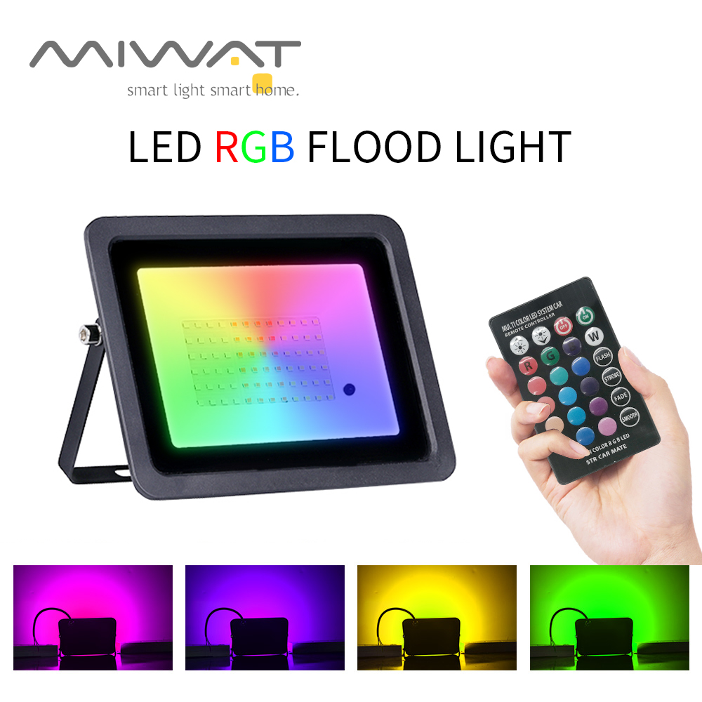 RGB ضوء الفيضانات 100 واط 50 و - مراجعة Outdoor Lighting Zigbee وسعره