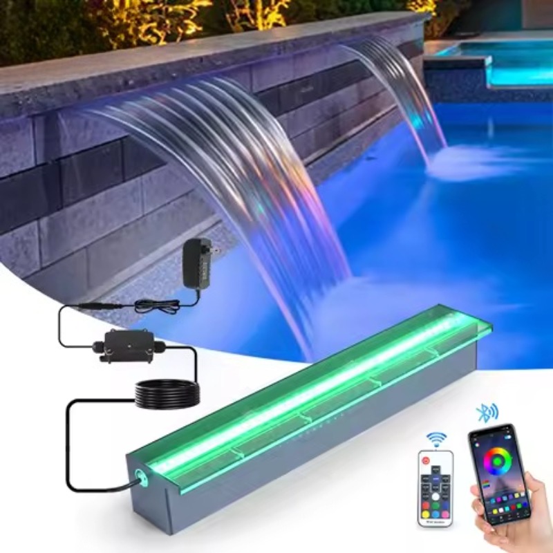نافورة حائط شلال شفافة من الأك - مراجعة Pond Light Submersible وسعره