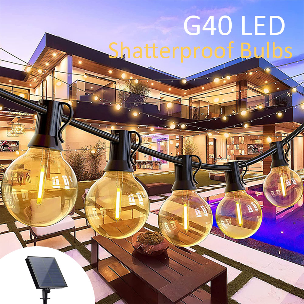 سلسلة أضواء الطاقة الشمسية في  - مراجعة Outdoor Lighting For Gazebo وسعره