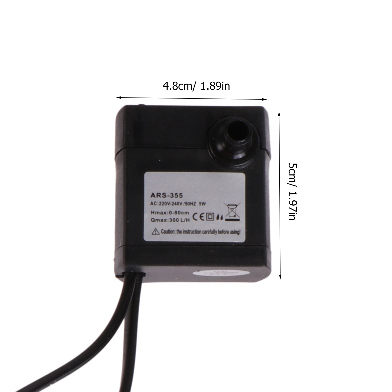 5 واط غاطسة تعميم مضخة مياه قا - مراجعة Pond Light Submersible وسعره