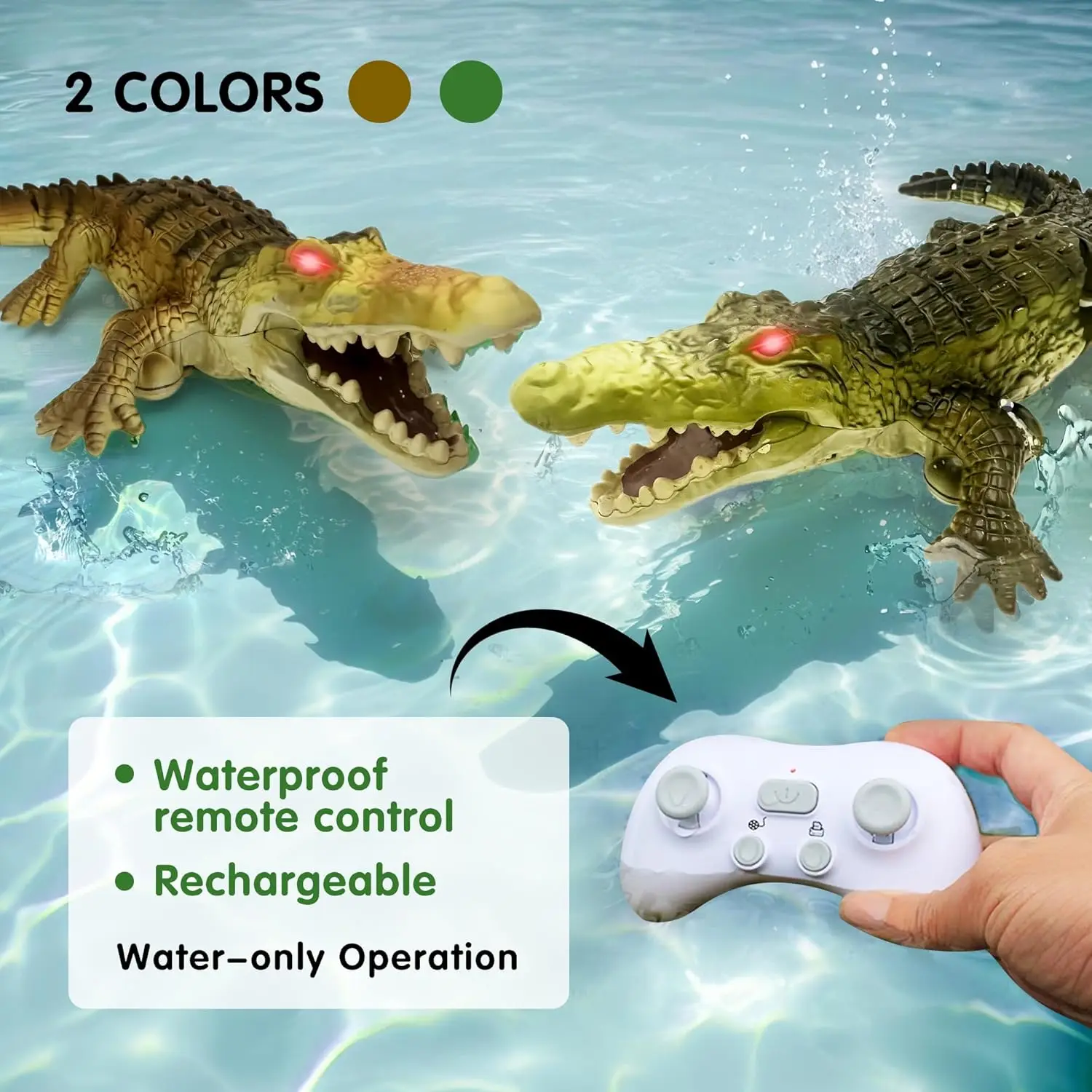 لعبة تمساح تعمل بالتحكم عن بعد - مراجعة Pond Light Submersible وسعره